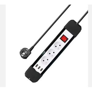 Rallonge Multiprise 3 Prises et 3 Ports USB