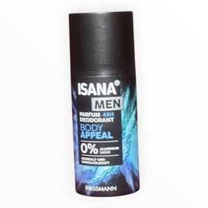 Déodorant Isana men parfum déodorant + body spray avec 0% d’aluminium