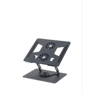 Support d'ordinateur portable avec deux ventilateurs refroidisseur 