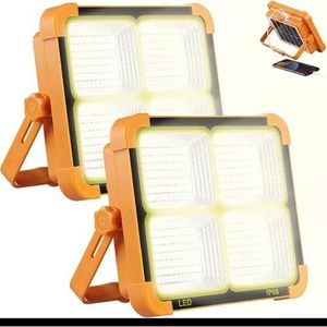 Votre Projecteur LED Solaire Rechargeable, Lampe De Construction, Réflecteur Portable, Projecteur Extérieur