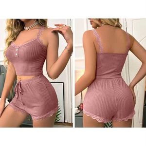 Chic Pyjamas Très Classe En Polyester Dentelle