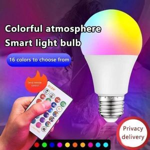 Ampoule LED Blanc Et RGB 9W + Télécommand 