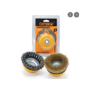 DINGQI Brosse Métallique Ronde à Nœud Torsadé En Acier Rond De 125MM