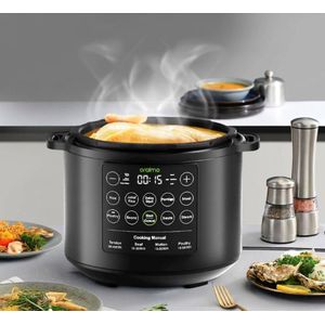 Autocuiseur Électrique Multifonction Oraimo OEC-201A/ Multicuiseur Intelligent 6 Litre-Noir. 