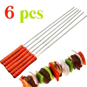 Brochettes De Barbecue  6Pcs - Rouge
