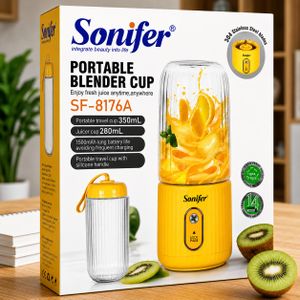 Sonifer Mixeur multifonction USB Type-C avec gobelet à glaçons, portable grand format, presse-agrumes idéal pour les voyages et la maison.