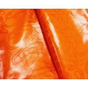 Tissu En Bazin - Orange-5M