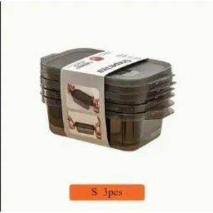 Lot De 3 Boîtes De Conservation Alimentaire Hermétiques 300ML Pour Micro-ondes