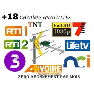 Antenne TNT Pour TV Avec Décodeur Intégré