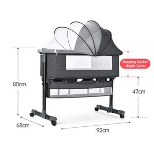 Berceau cododo pour bébé/ lit moderne  couleur noire 