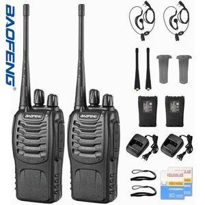 2pcs Talkie Walkie Pratique - 400-470MHZ - Noir