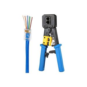 Pince A Sertir Multi-Fonction Professionnelle  8P/RJ-45, 6P/RJ-12 RJ-11.