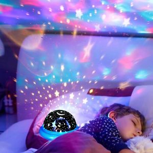 Projecteur De Ciel étoilé Romantique De Vaisseau Spatial LED, Veilleuse De Chambre D'enfants - Bleu