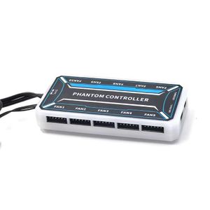 Contrôleur de Ventilateur PC RGB et ARGB – Hub Intelligent 10 Ports avec Télécommande Sans Fil (Modèle Phantom Controller)