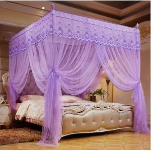 Moustiquaire carrée pour lit 1.80cm - 3 Places - Violet