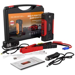 Démarreur de Batterie Voiture 12V 99800mAh – Booster Portable avec Compresseur d’Air