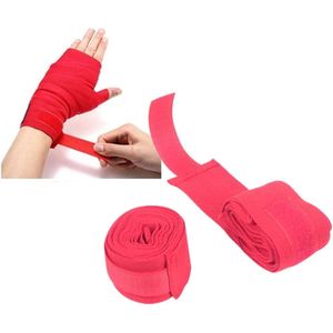 Lot de 2 Bandes de Boxe et Protection des Poignets avec Velcro 5 cm- Noir de 5m 