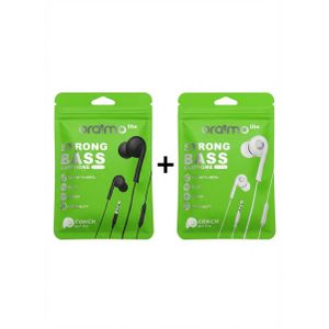 Mode Oraimo Pack de 2 Écouteurs Filaires - Noir / Blanc