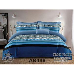 QUALITE ARJUN Lot De 2 Draps + 2 Taies – Design Élégant et Confort Assuré Pour 3 Places