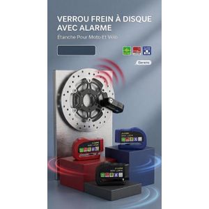 Verrou de frein à disque avec alarme Moto Vélo