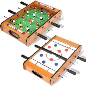 Mini Jeu de Table 2 en 1  Baby-foot et Hockey