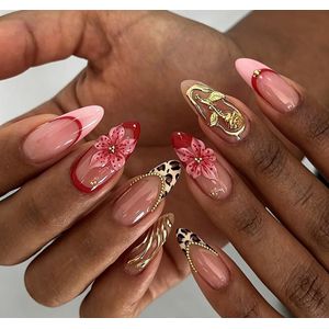 Ongles pressés 24 pièces, faux ongles sans colle, déco ongulaire