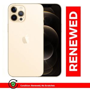 Renewed iPhone 12 Pro Max d'Apple, 6 Go de RAM, 128 Go de stockage, écran Super Retina XDR OLED de 6,7 pouces, couleur or