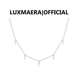 Luxmaera Collier Ras-de-Cou Perle Femme, Finition Or ou Or Blanc