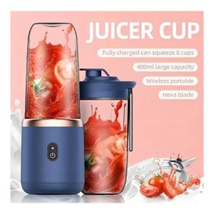 Extracteur De Jus Avec 6 Lames, Blender, Mini Chargeur Sans Fil