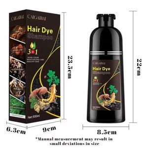 Gn Shampoing Colorant Noircissant 3 en 1 - Anti-Cheveux Blancs - Sans Ammoniaque - 500ml