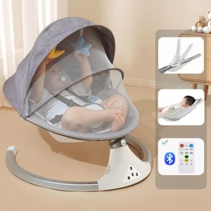 Oem TRANSATS BALANÇOIRE ÉLECTRIQUE BÉBÉ SMART - GRIS  Bluetooth + Télécommande