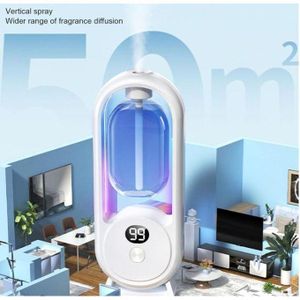Diffuseur d'Arômes Intelligent Rechargeable, Affichage Digital avec 1 Parfum