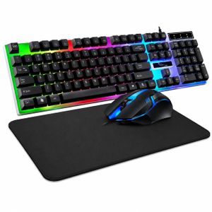Ensemble Clavier Gamer RGB + Souris + Tapis de Souris