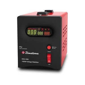 Binatone  Stabilisateur DVS- 1000 VA - Rouge/Noir - Garantie 24 Mois