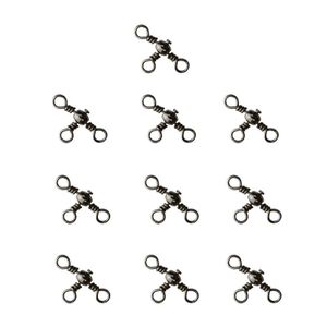 ÉMERILLON BARIL PÊCHE SWIVEL BLACK NICKEL X10 - Decathlon Cote d