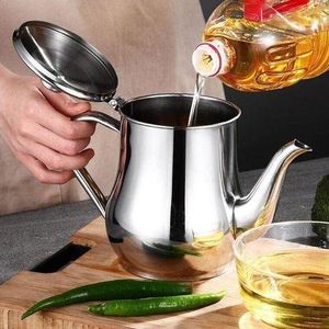 Magnifique Pot à Huile En Acier Inoxydable, Théière