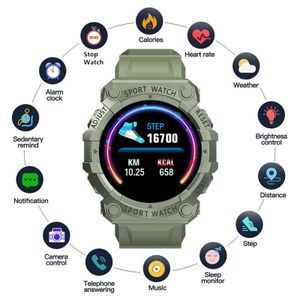 FD68S Montres Intelligentes Hommes Femmes Bluetooth Tactile Bracelet Sport Montres