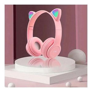 asque Bluetooth P47 Avec Oreilles De Chat - Rose JN