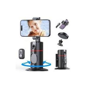 Support de téléphone à cardan Stabilisateur avec suivi automatique à 360° (modèle Q02) pour Smartphone Vidéo Vlog