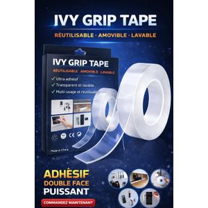 Ruban Ivy Grip Tape – Rubans Adhésif Double Face Ultra Puissant Réutilisable