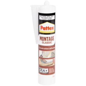 Colle D'assemblage Pattex, "Classique", Blanc, Intérieur Et Extérieur, Adhérence Eleve, Pour Coller Materiaux Poreux Tel La Pierre, Le Béton Et Plâtre, Bois 400 G, Importé De France