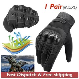 Gants de moto respirants compatibles avec les écrans tactiles - Noir