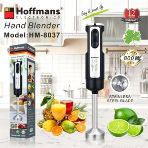 Hoffmans Mixeur Plongeant HM-8037 800W - Lames Inox pour Soupes et Smoothies