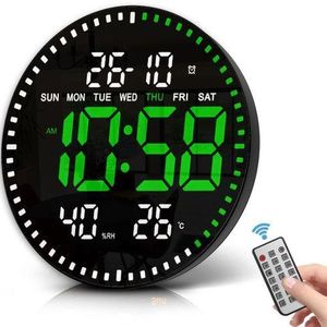 Horloge murale numérique LED avec Télécommande