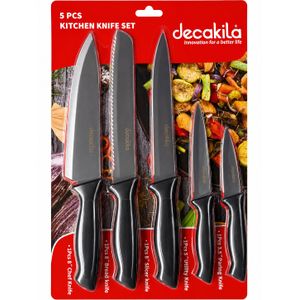 Decakila Ensemble de 5 couteaux de cuisine - KMTT110B