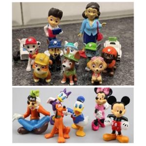 Lot De 18 Figurines Pat Patrouille et Mickey Minnie - Paw Patrol