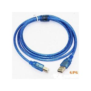 Câble D'imprimante USB 2.0 - Bleu 1,5 Mètres