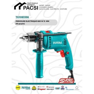 TOTAL Perceuse électrique 680 W TOTAL 13MM