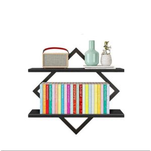 Étagères flottantes, étagères suspendues à 2 niveaux, étagères murales, pour salon, chambre, cuisine, bureau, pièce d'étude