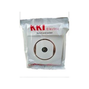 Prise TV Encastrée - 1 Piece - Blanc